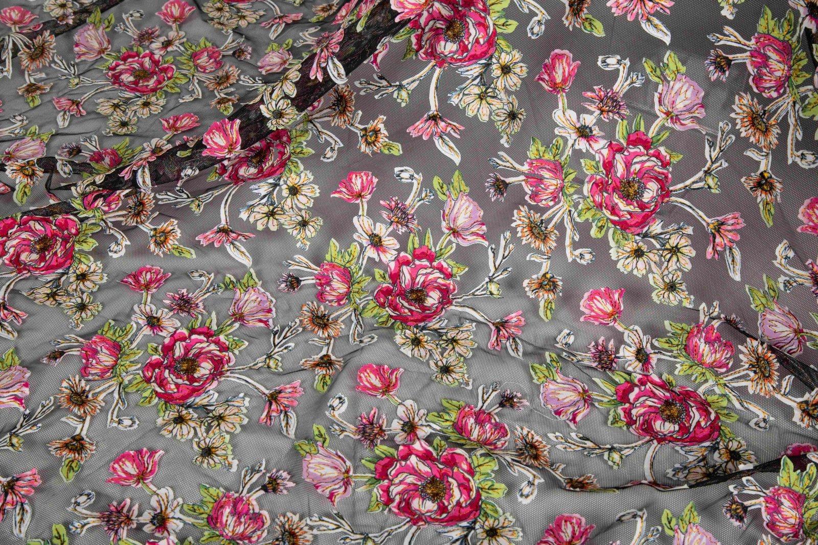 Zenithfabrics Artistic 3D Floral Applique Lace: Heavyweight 260g Soft Tulle for Baju Kurung, Kebaya & Couture - Image 4