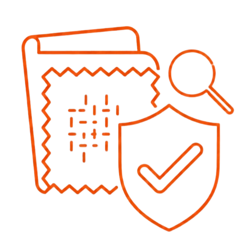 Custom fabric manufacturing service icon
